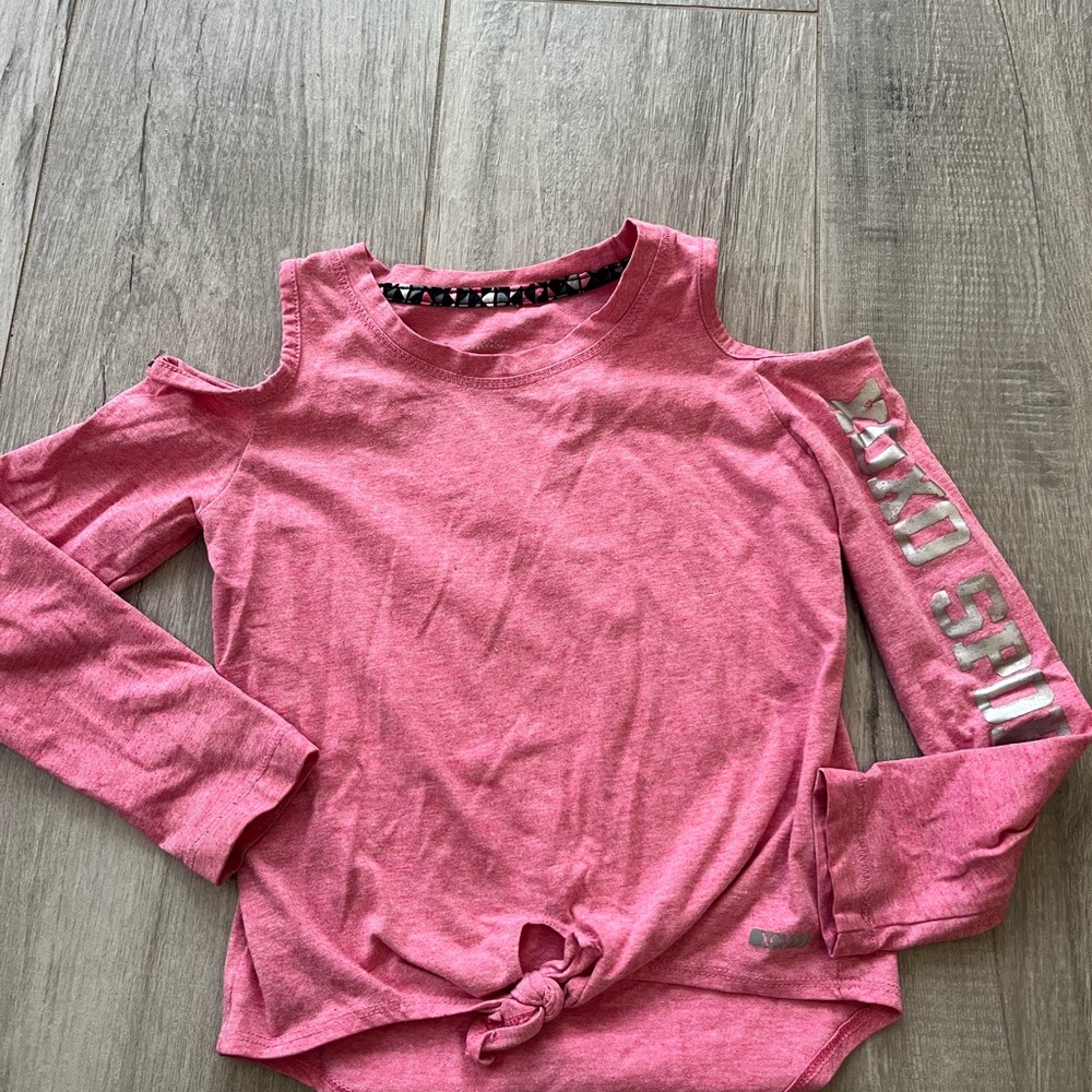 Trendy Pink Cold Shoulder Top
